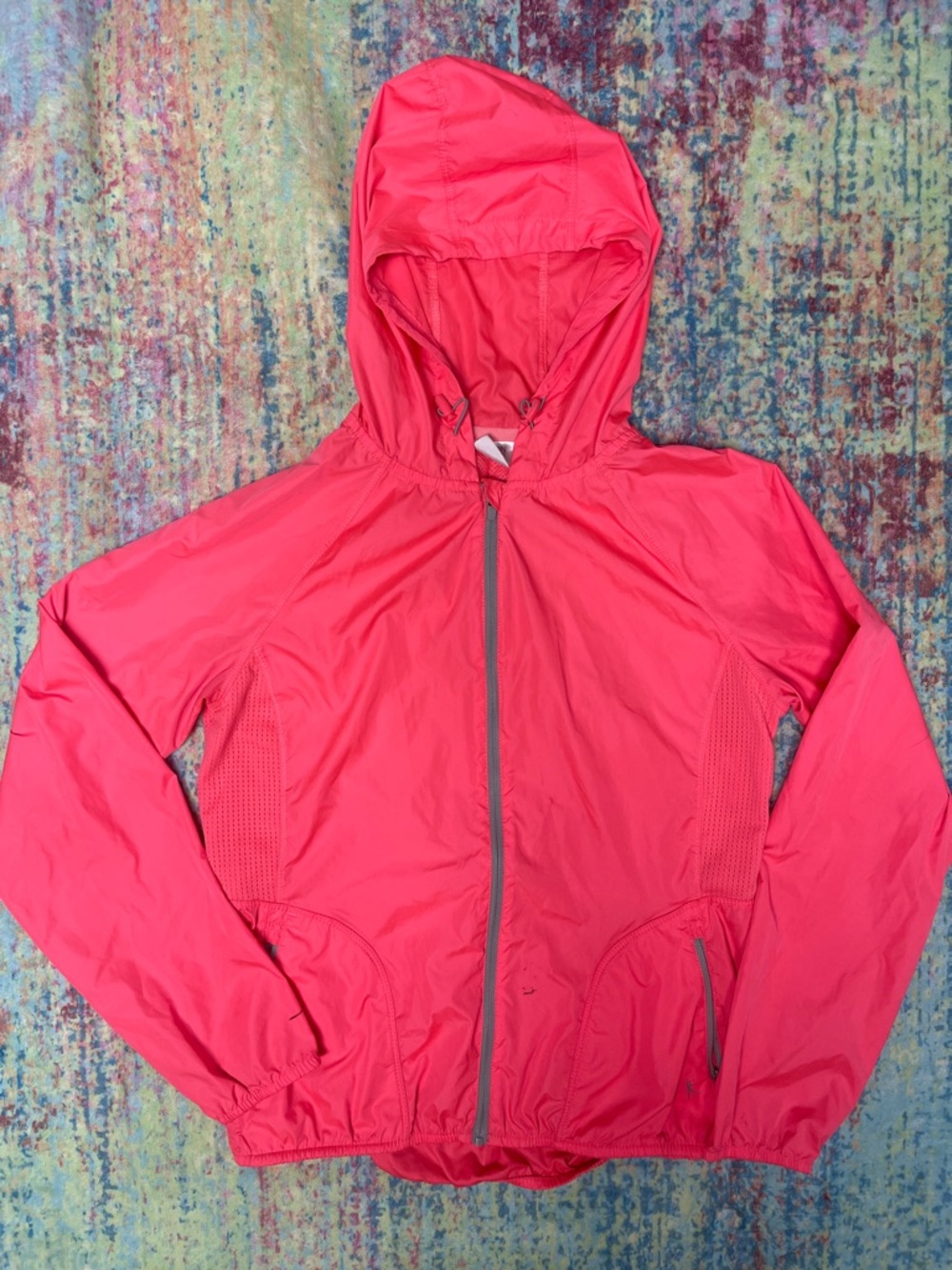 💙💕Danskin Hot Pink Hooded Lightweight Windbreaker Jacket